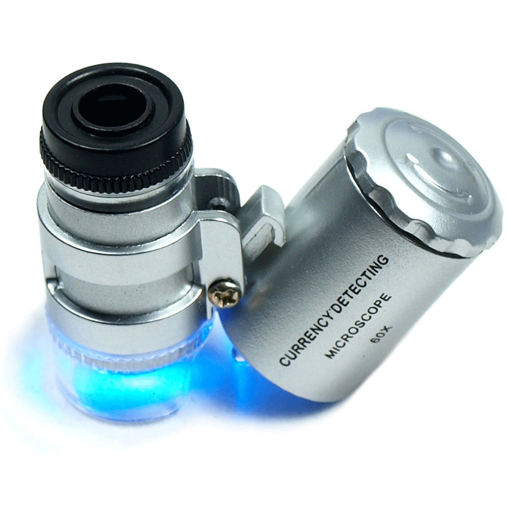 Whte 60x -100x llumnated Zoom Pocket Mcroscope Magnfer Handheld Whte 60x -100x llumnated Zoom Pocket Mcroscope Magnfer Handheld