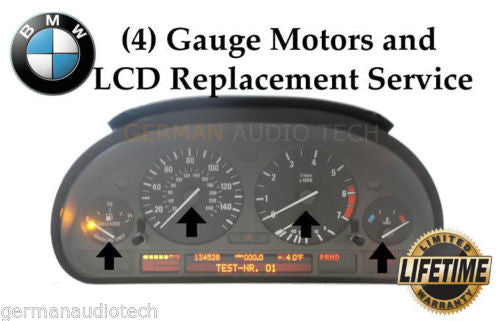 Stepper Gauge Motor Repair Service for BMW E39 5-Series E53 X5 E38 7-Series Instrument Speedometer Cluster