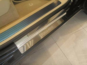 Chrome Door Sill Covers for Volkswagen VW Touareg - Stainless Steel 2007+ (4 Pieces)