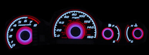 Type-R Gauge Face Overlay for 2001 2002 2003 Acura CL 160MPH JDM Red G ...