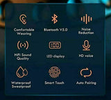 Bluetooth Earbuds for iPhone Samsung Android Wireless Earphone IPX7 WaterProof