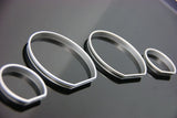 Silver Gauge Rings for 1999 - 2006 BMW E46 3-Series M3 Speedometer Cluster