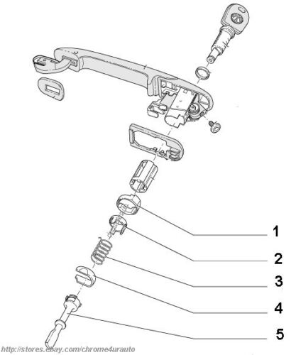 Kit Réparation Serrure Porte - Compatible Passat B5, Lupo, Superb, Arosa, A6 Kit Réparation Serrure Porte - Compatible Passat B5, Lupo, Superb, Arosa, A6