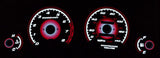 Type-R Style Gauge Face Overlay for 1997 1998 1999 Acura CL 2D Coupe JDM  Red Glow