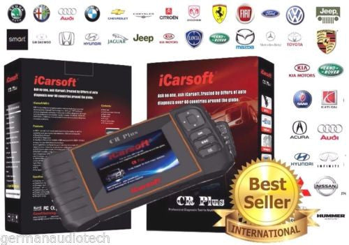 New iCARSOFT CR-PLUS PROFESSIONAL UNIVERSAL OBD2 DIAGNOSTIC SCAN FAULT CODE READER TOOL
