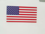 (2) USA American Flag Bumper Sticker Decal Window Car Truck Reverse United States