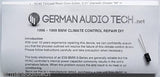 New CAPACITOR + DIY GUIDE for BMW CLIMATE CONTROL 1996 - 1999 E36 318 323 328 M3