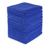 3x Blue Microfiber Absorbent Towel Car Washing Cleaning Cloth