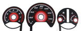Type-R Gauge Face Overlay JDM for Honda Accord V6 1998 1999 2000 2001 2002 Red Glow