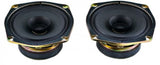 Front Pair Speakers 4.5" 35 watt 3 ohm 4-1/2" for 1988-2000 Honda Goldwing GL1500 radio