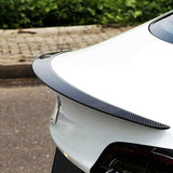 Premium Gloss Carbon Fiber Rear Trunk Lip Kit for Tesla Model 3 Spoiler Wing Performance