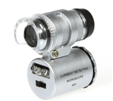 60X Magnifying Loupe Inspector Jewelry Jewelers Electronics Pocket Magnifier Loop Eye Glass Led Light