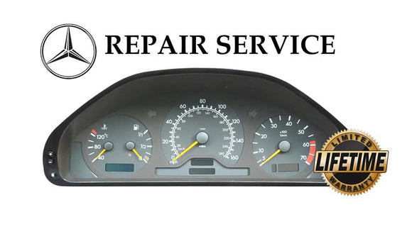 Pixel Display Repair Service for Mercedes-Benz W202 W208 W210 Instrument Speedometer Cluster
